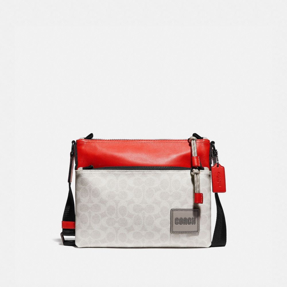 COACH® Pacer Crossbody In Signature Canvas With Coach Patch