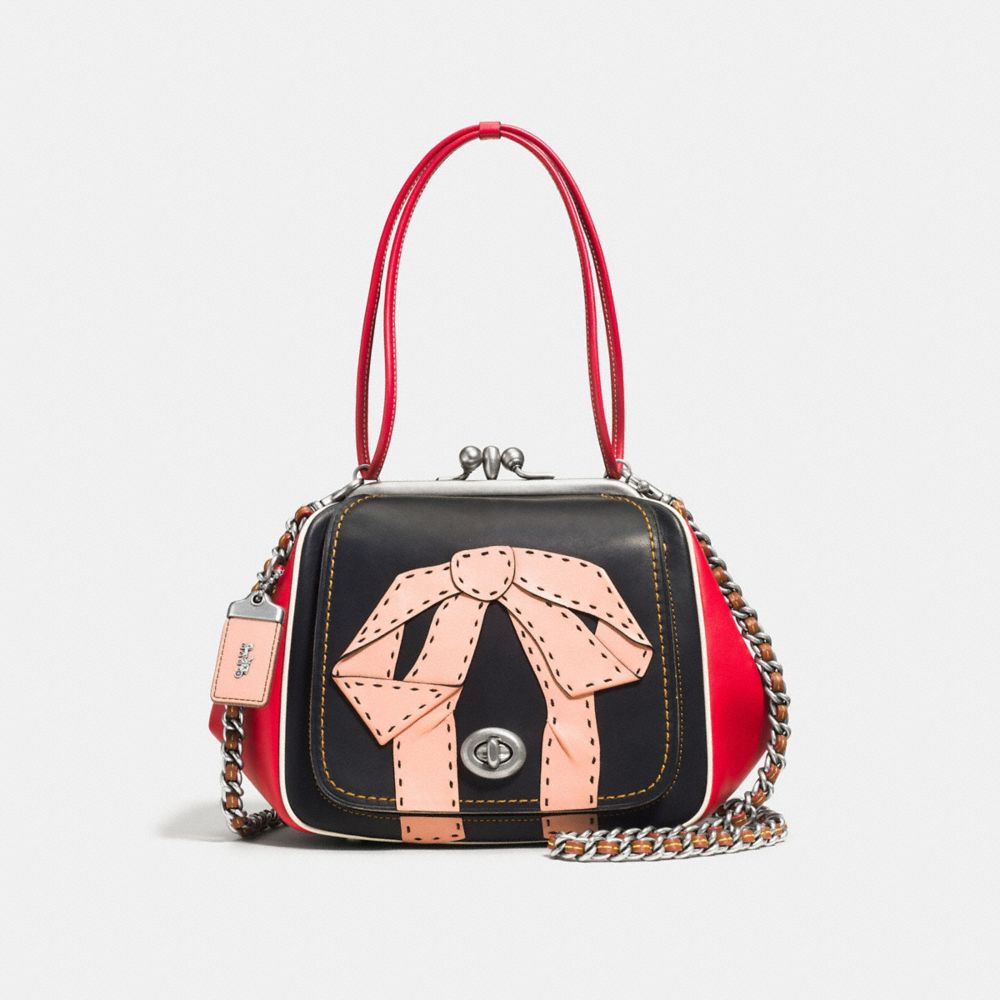 Kisslock Frame Bag 26 With Bow Applique COACH®