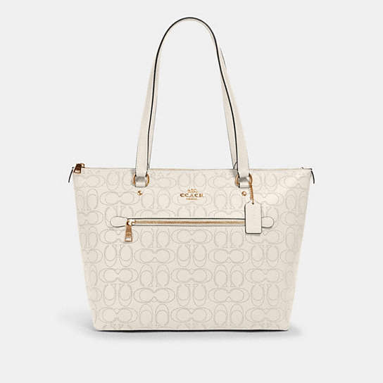 Total 50+ imagen coach gallery tote in signature leather