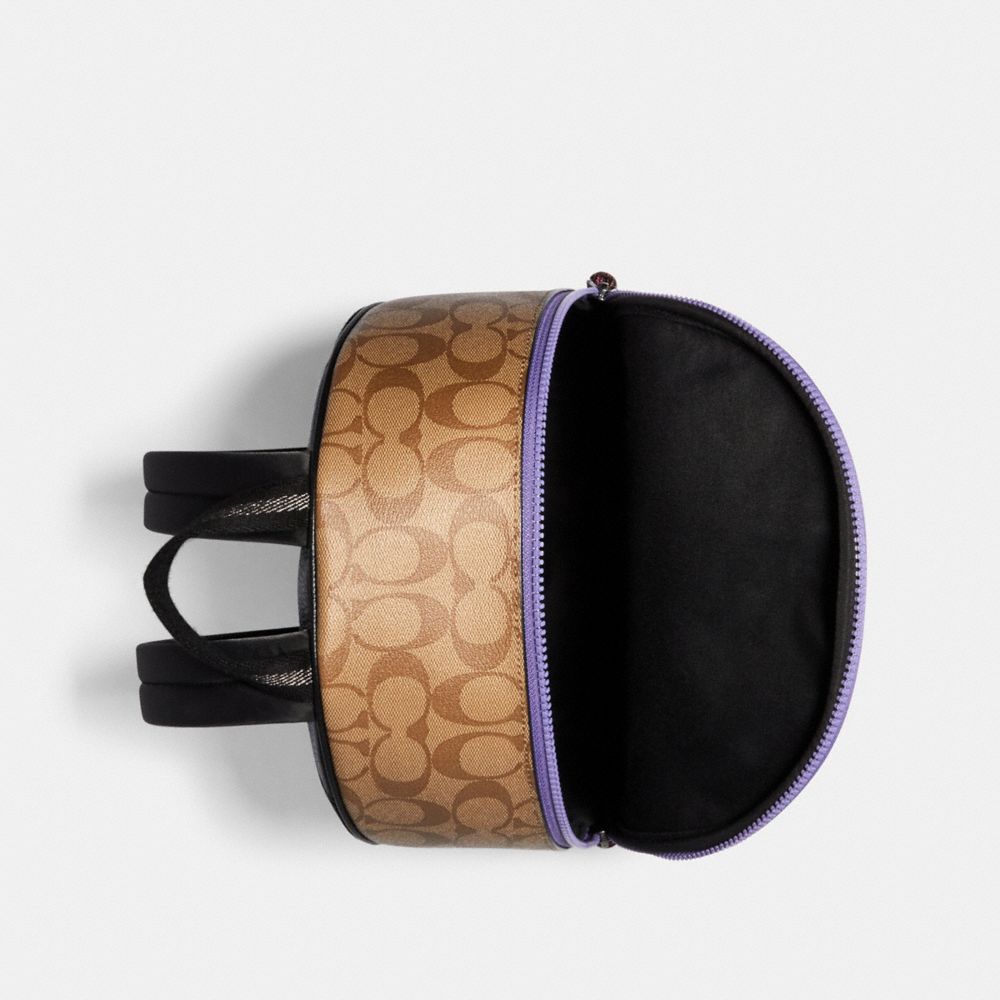 Vale Medium Charlie Backpack In Signature Canvas With Rexy By Guang Yu