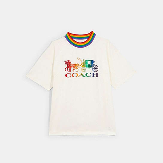 COACH® Outlet | Coach Rainbow Neck T Shirt