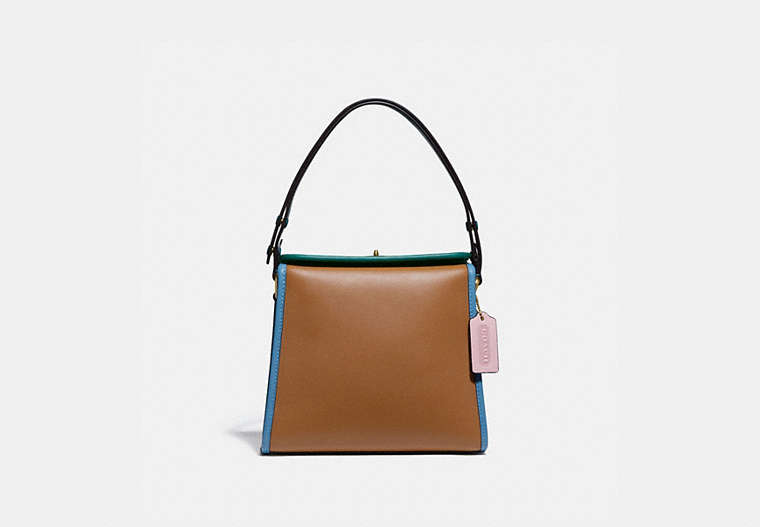 COACH® | Turnlock Shoulder Bag In Colorblock