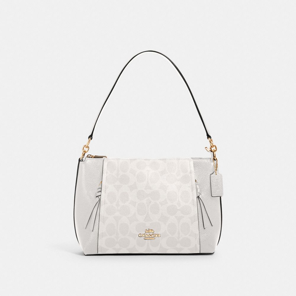 COACH® Outlet Small Marlon Shoulder Bag In Signature Canvas