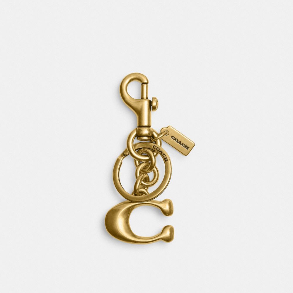 Coach Signature Bag Charm In B4/brass