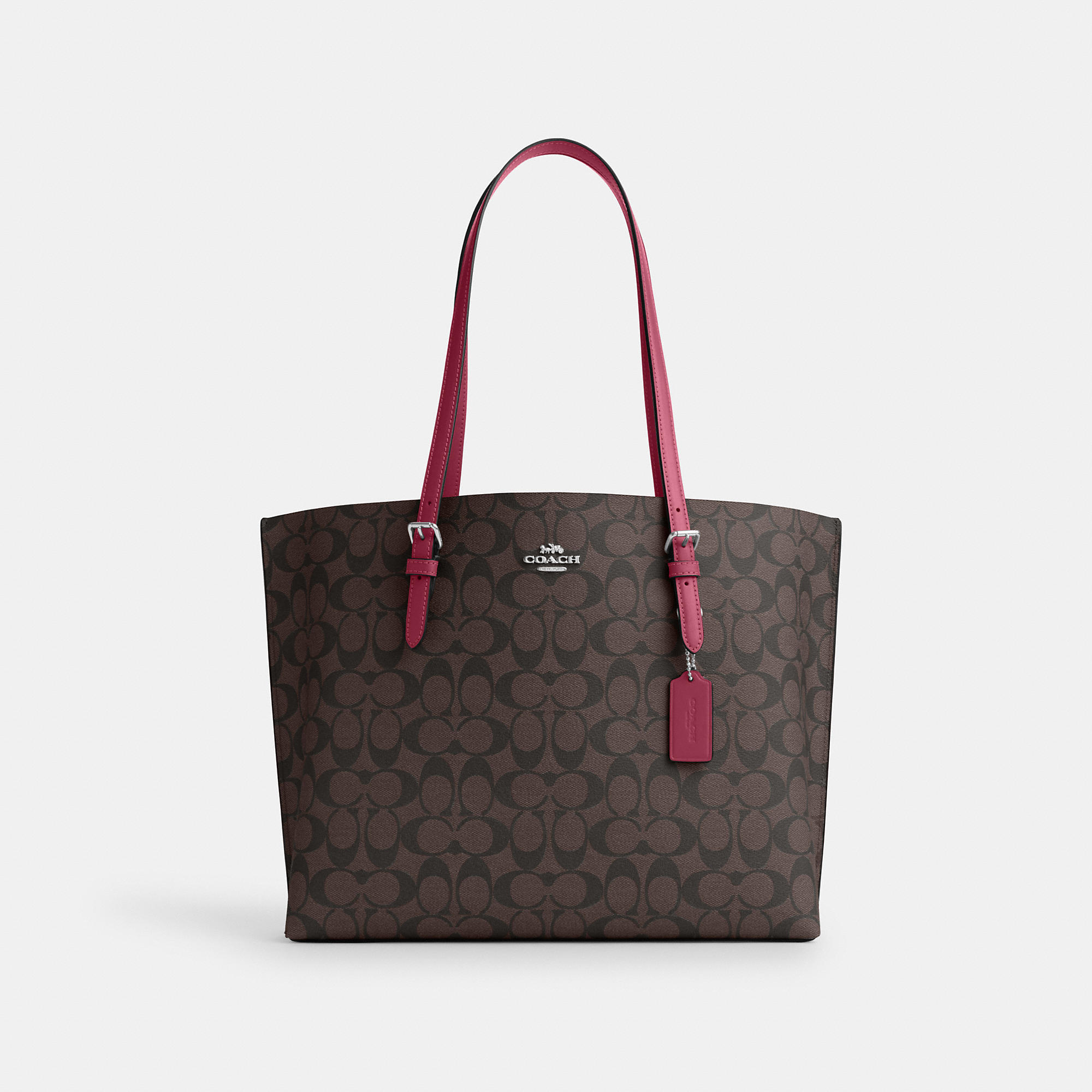 Coach Outlet Mollie Tote In Signature Canvas In Brown