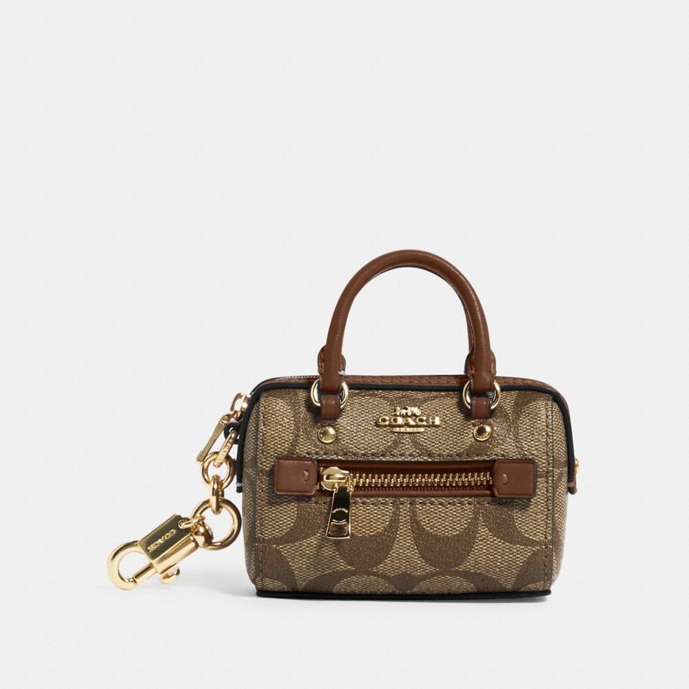 Buy Coach bear charm beige brown white signature 77676 unused beautiful  goods PVC leather S rank COACH brown fur from Japan - Buy authentic Plus  exclusive items from Japan