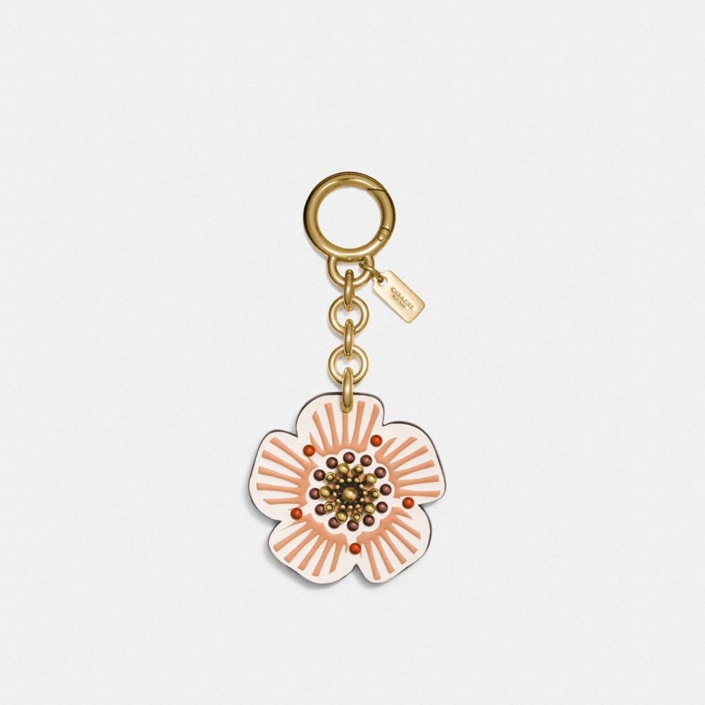 Flower Charm Keychain Customizable Key Ring Bag Accessory Car