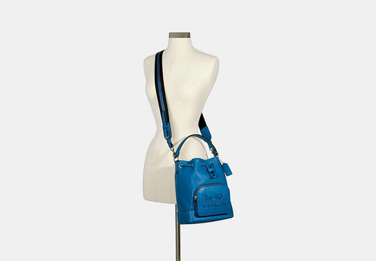 COACH® Outlet | Jes Drawstring Bucket Bag With Horse And Carriage