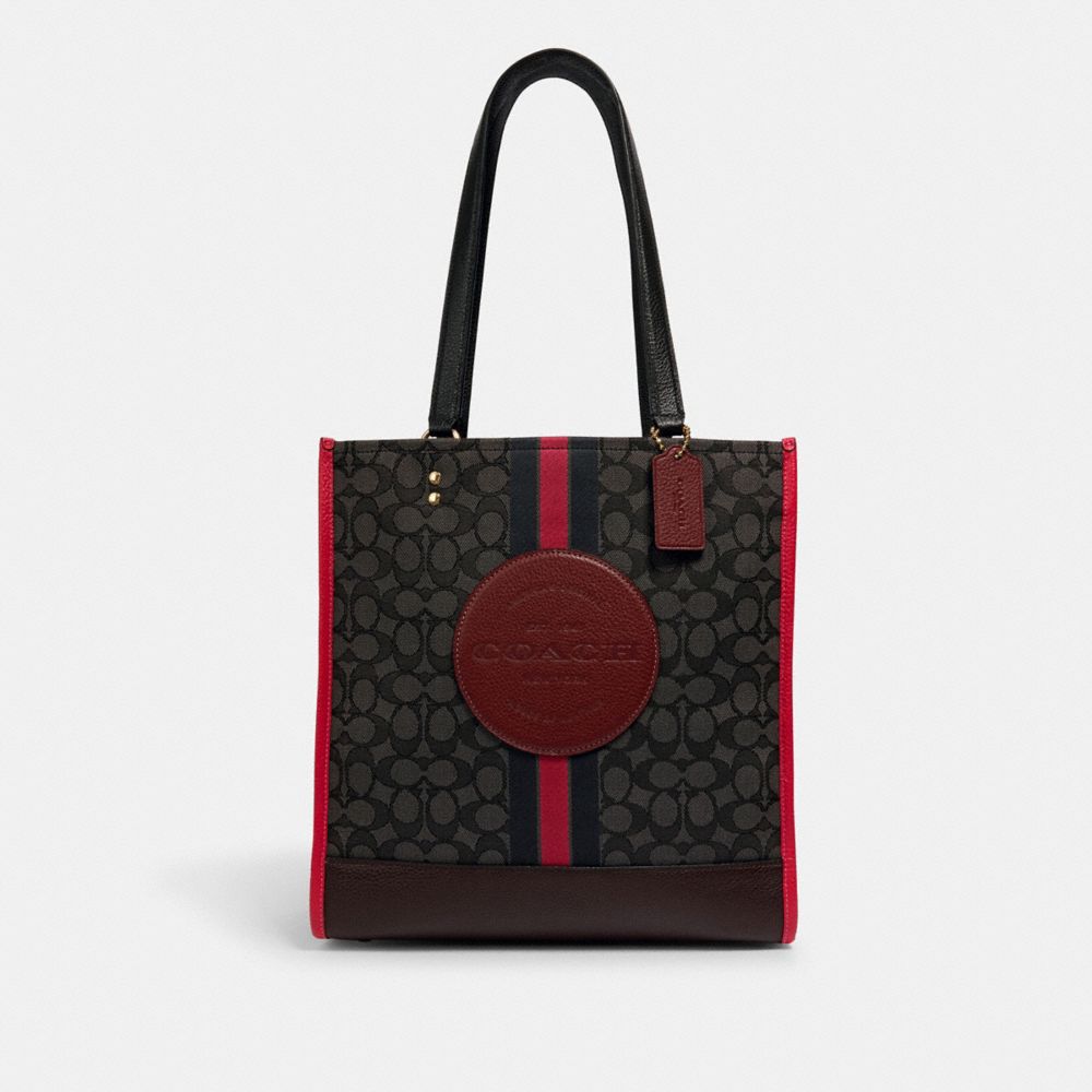 coach dempsey tote with patch