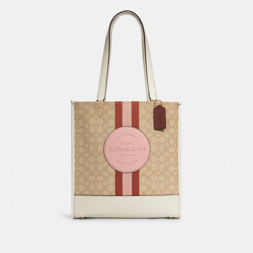 COACH® Outlet | Dempsey Tote In Signature Jacquard With Stripe And ...