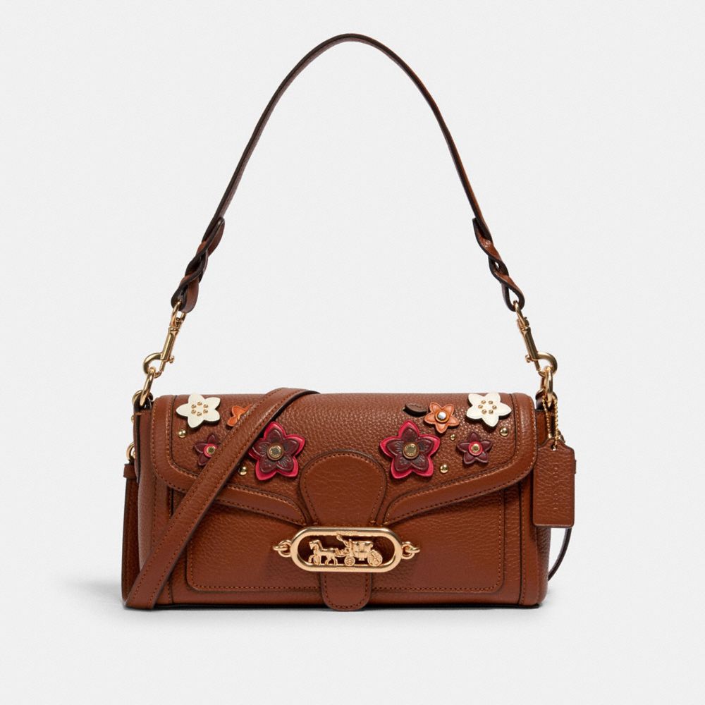 COACH® Outlet Jade Shoulder Bag With Daisy Applique