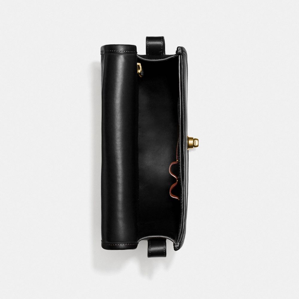 COACH®,Turnlock Saddle Crossbody,,Inside View,Top View