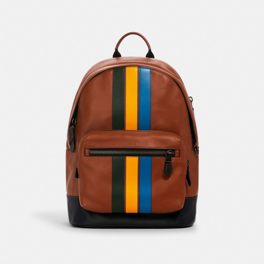 COACH® Outlet West Backpack With Varsity Stripe