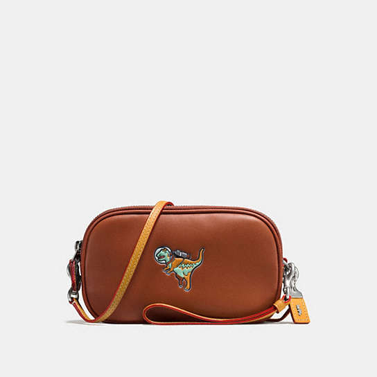 Crossbody Clutch With Embossed Space Rexy | COACH®
