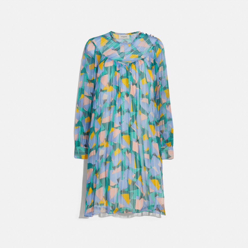 COACH® Bold Geo Yoke Mini Dress