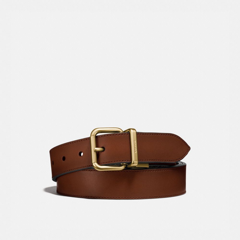 Swing belt buckle & Leather strap 32 mm