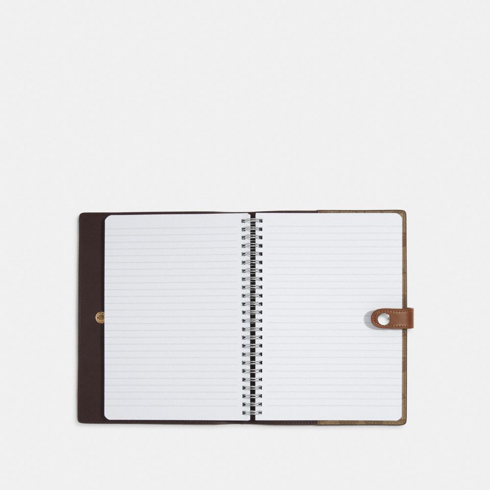 COACH® Outlet | Notebook In Signature Canvas