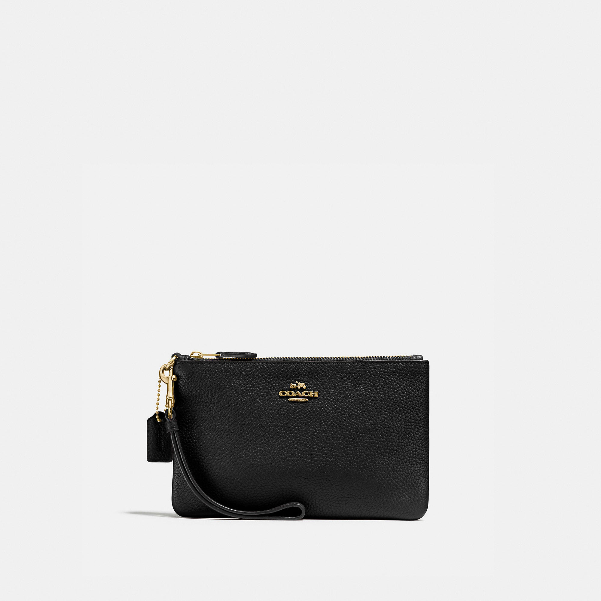 Coach Outlet Small Wristlet In Black