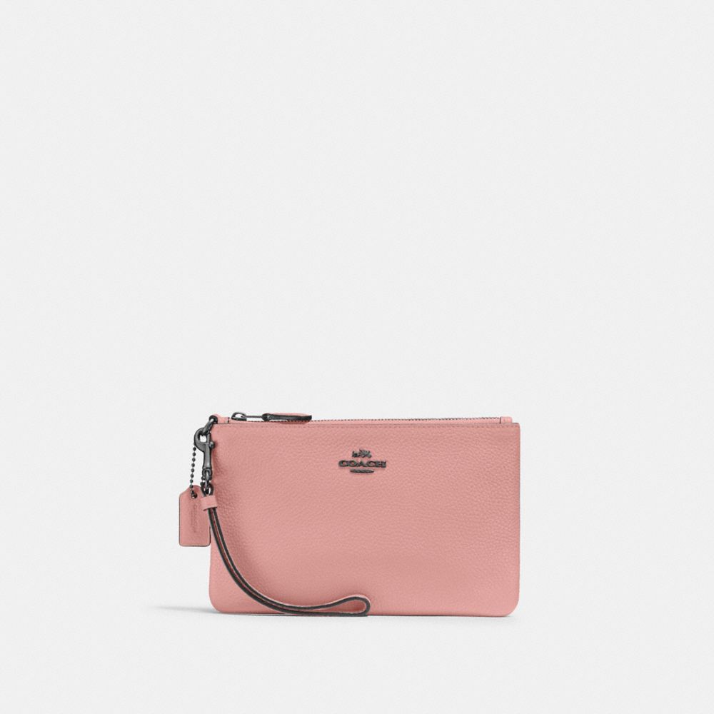 Coach Small Wristlet In V5/carnation
