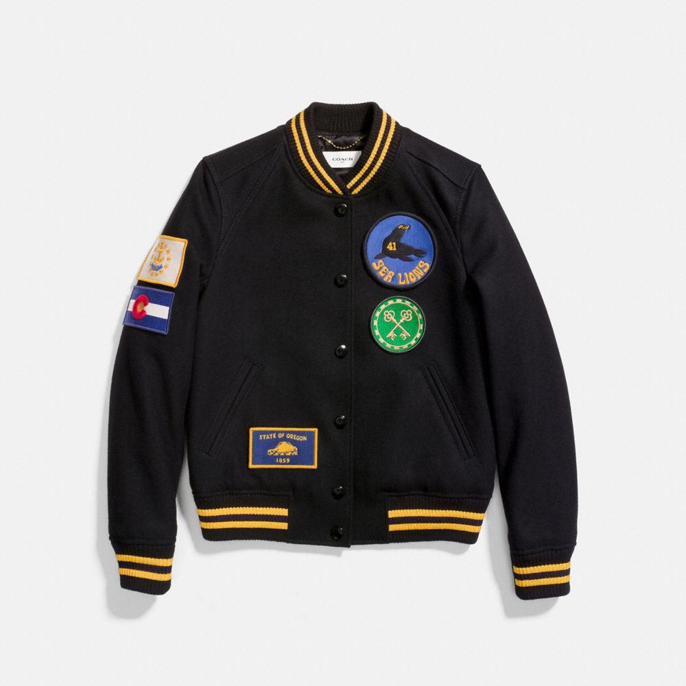 COACH® Military Patch Varsity Jacket