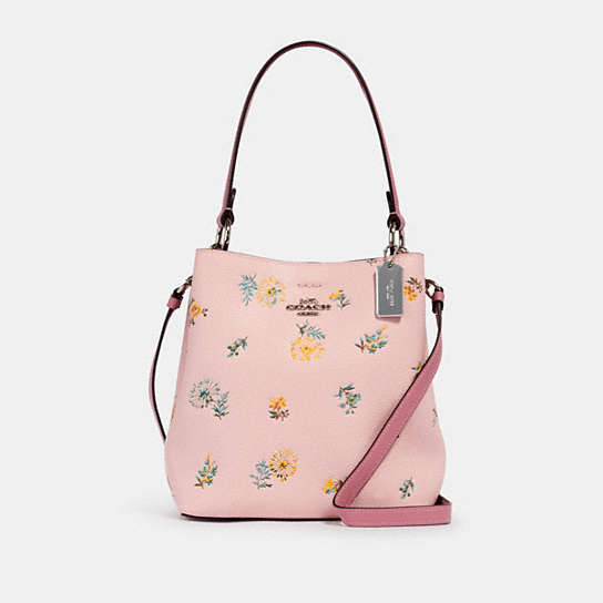 COACH® Outlet | Small Town Bucket Bag With Dandelion Floral Print