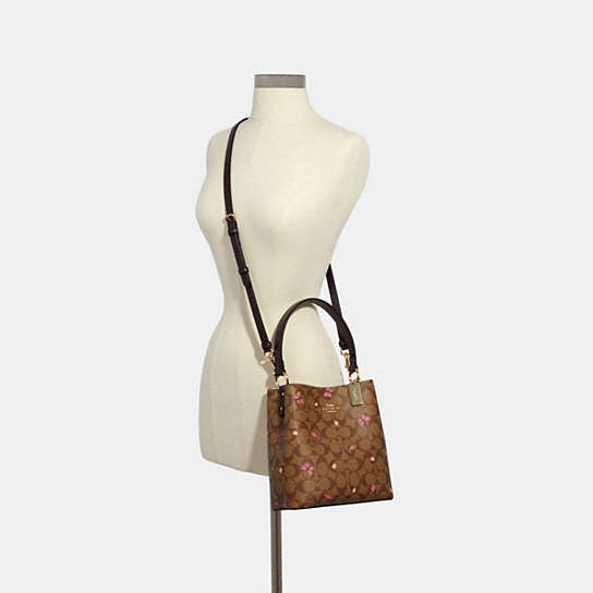 COACH® Outlet | Small Town Bucket Bag In Signature Canvas With Butterfly  Print