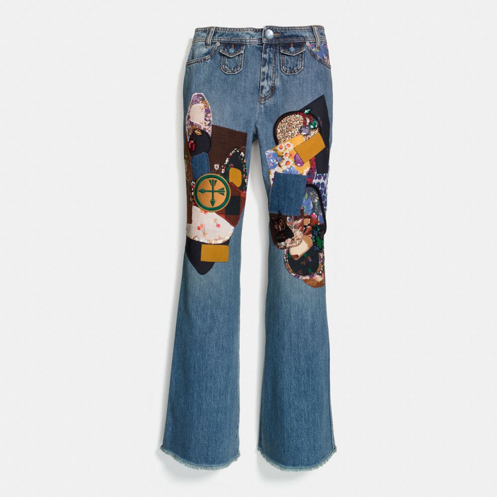 COACH®: Patched Jeans