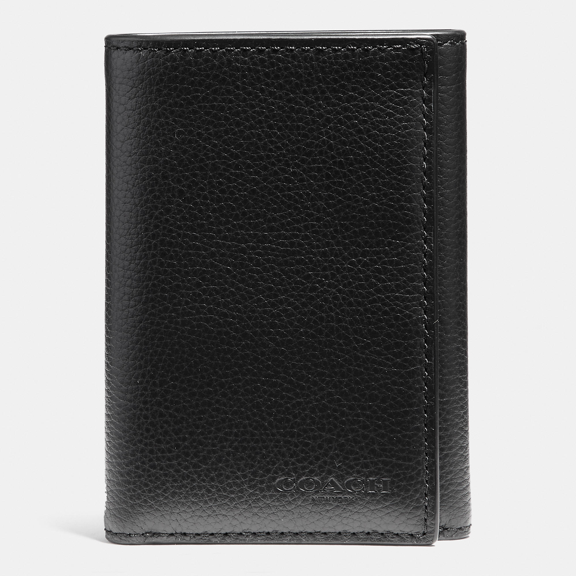 Coach Outlet Trifold Wallet In Black