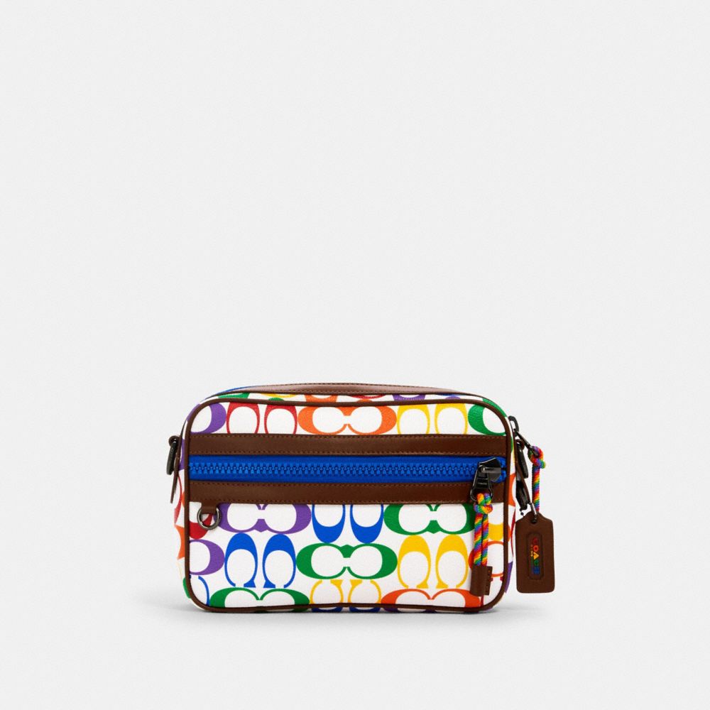 COACH® Outlet Graham Crossbody In Rainbow Signature Canvas