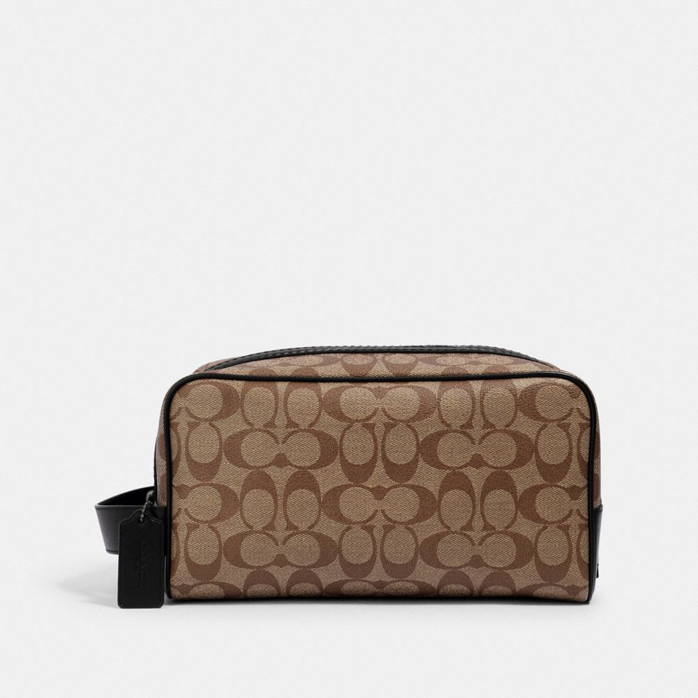 COACH® Outlet | Large Travel Kit In Signature Canvas