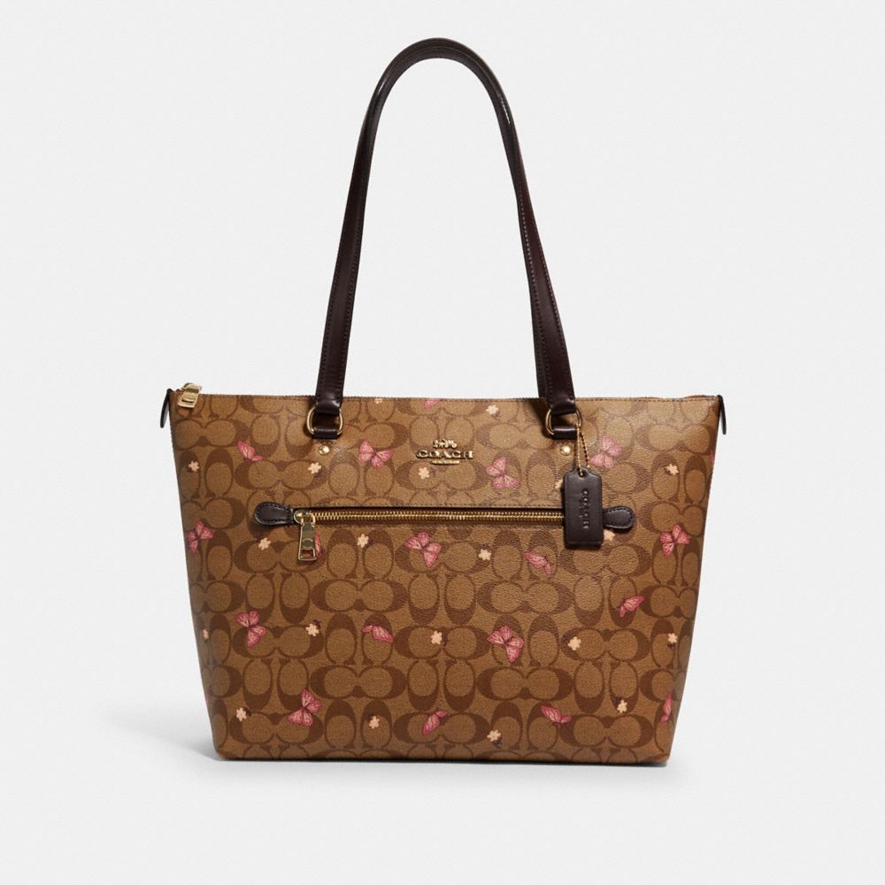 coach signature canvas with butterfly print Online Sale