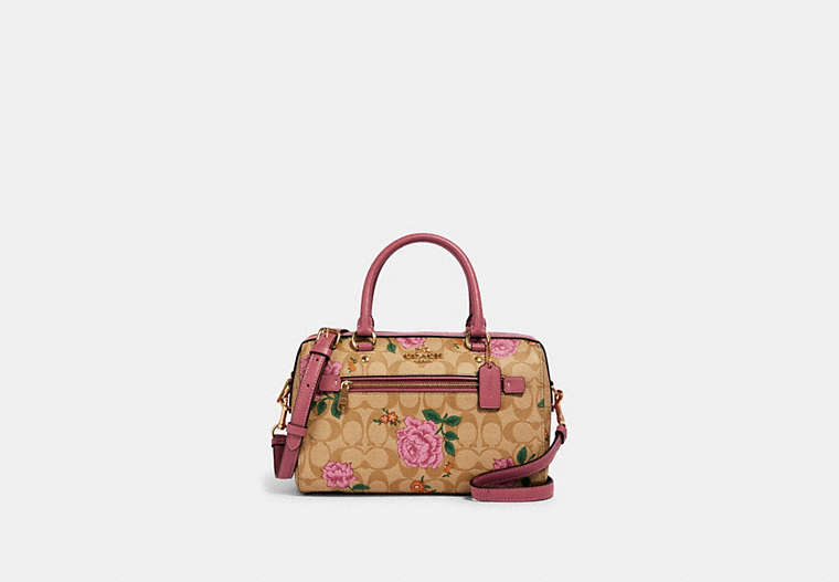 COACH® Outlet | Rowan Satchel In Signature Canvas With Prairie 