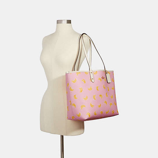 COACH® Outlet | Reversible City Tote With Banana Print