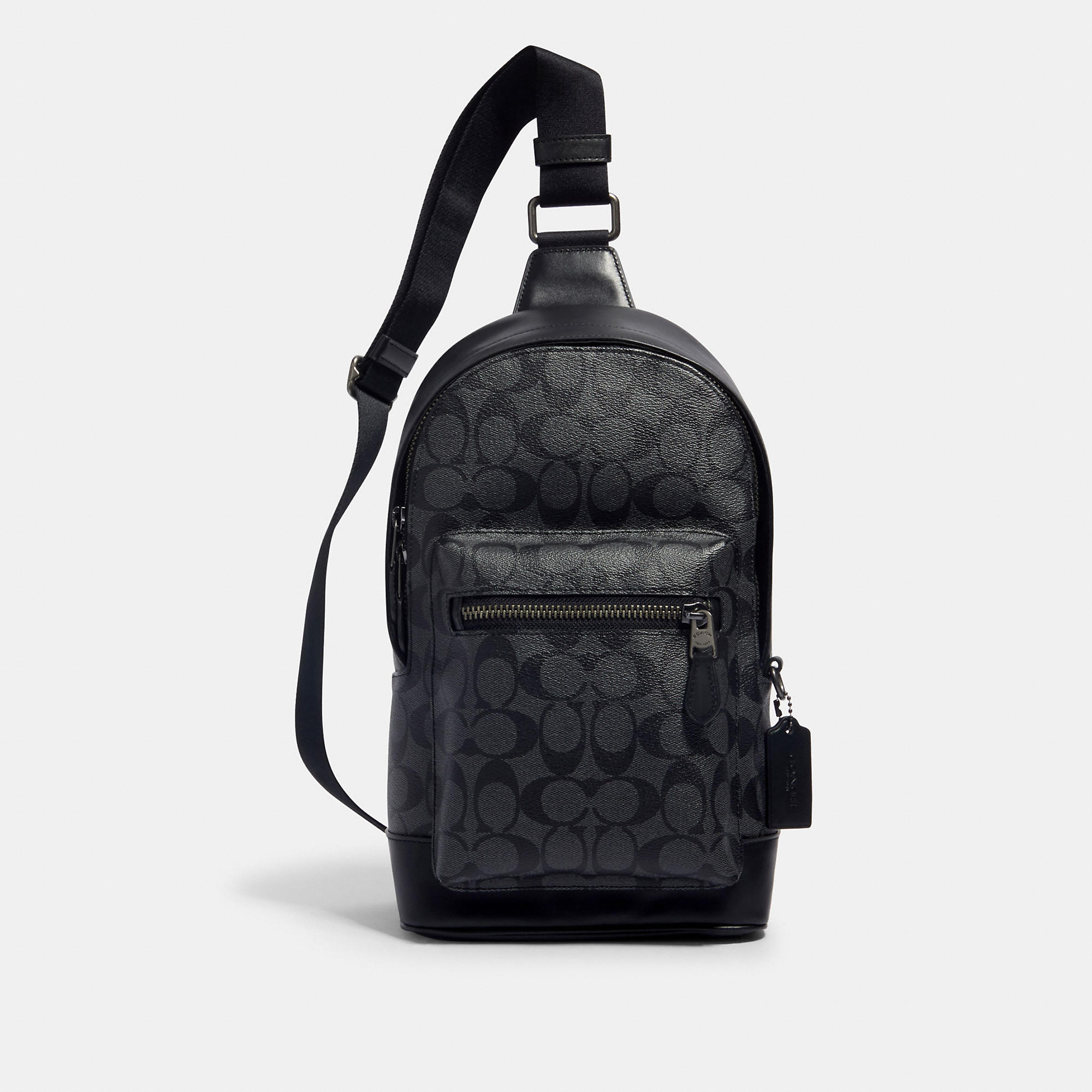 Coach Outlet West Pack In Signature Canvas - Black