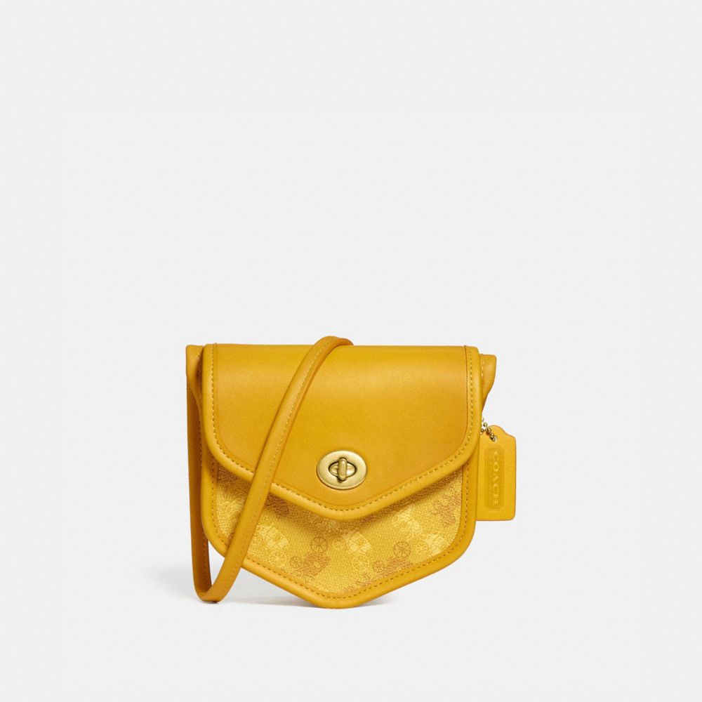 COACH® Turnlock Flap Pouch 15 With Horse And Carriage Print