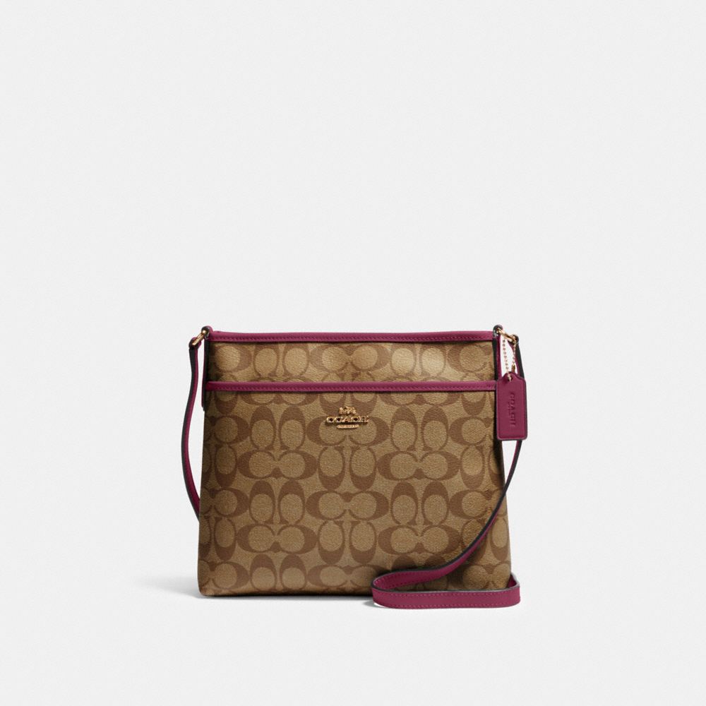 COACH® Outlet | File Crossbody In Signature Canvas