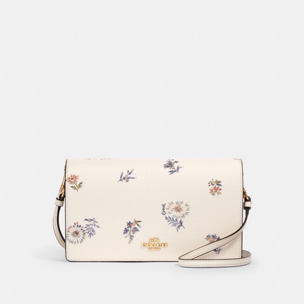 COACH® Outlet | Anna Foldover Crossbody Clutch With Dandelion Floral Print