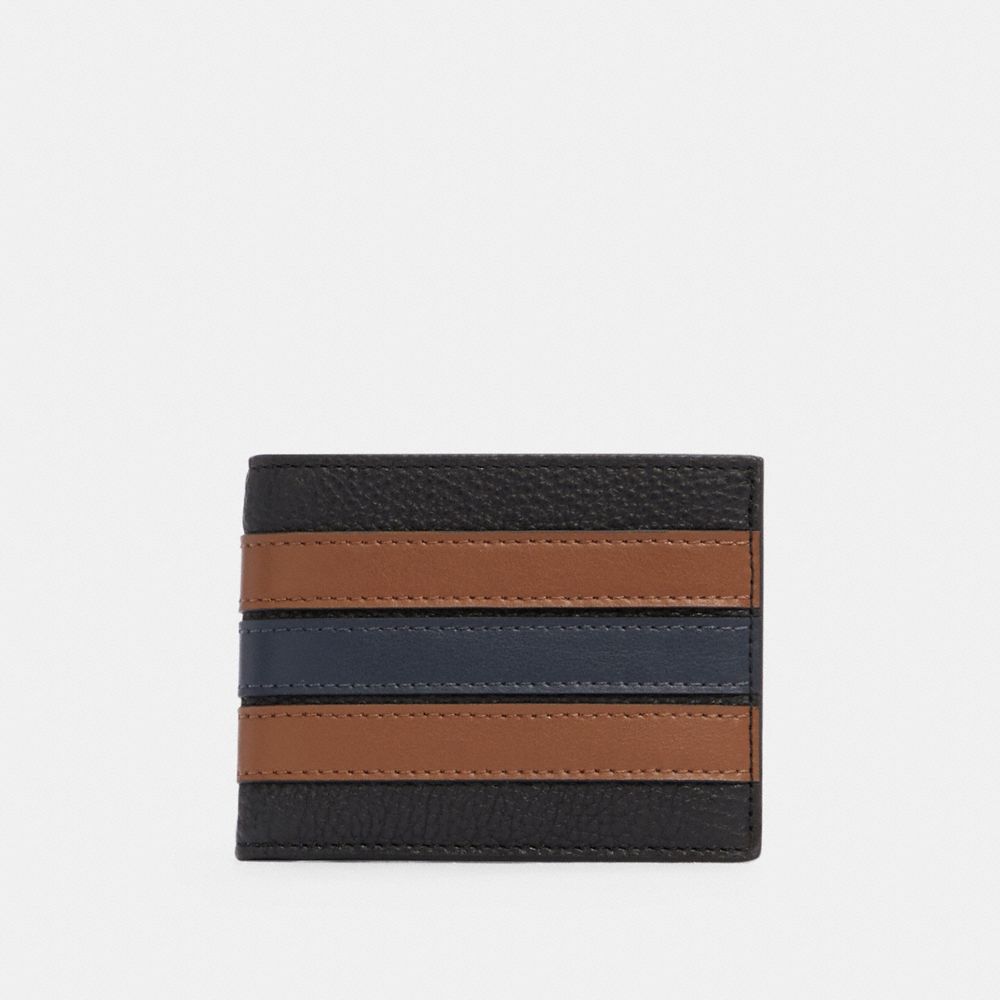 slim billfold wallet with varsity stripe