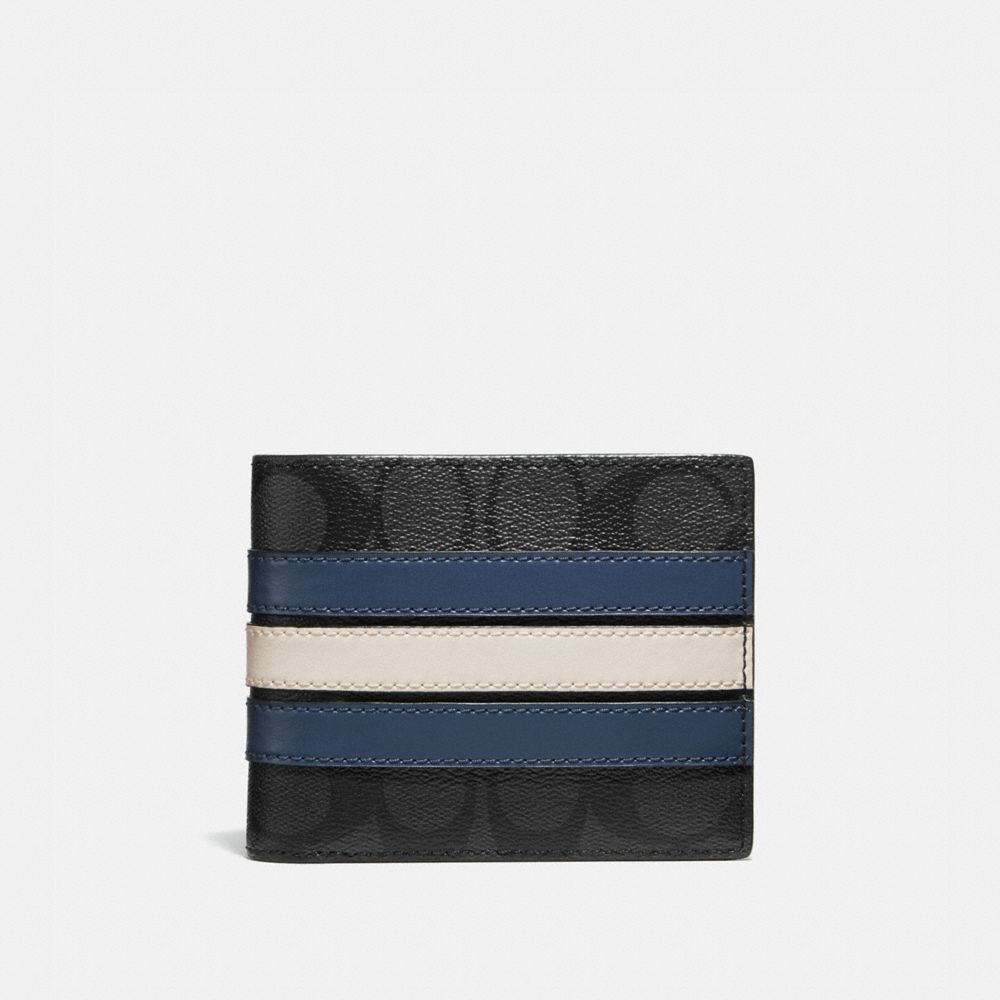 COACH® Outlet | 3 In 1 Wallet In Signature Canvas With Varsity Stripe