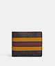 3 In 1 Wallet In Signature Canvas With Varsity Stripe