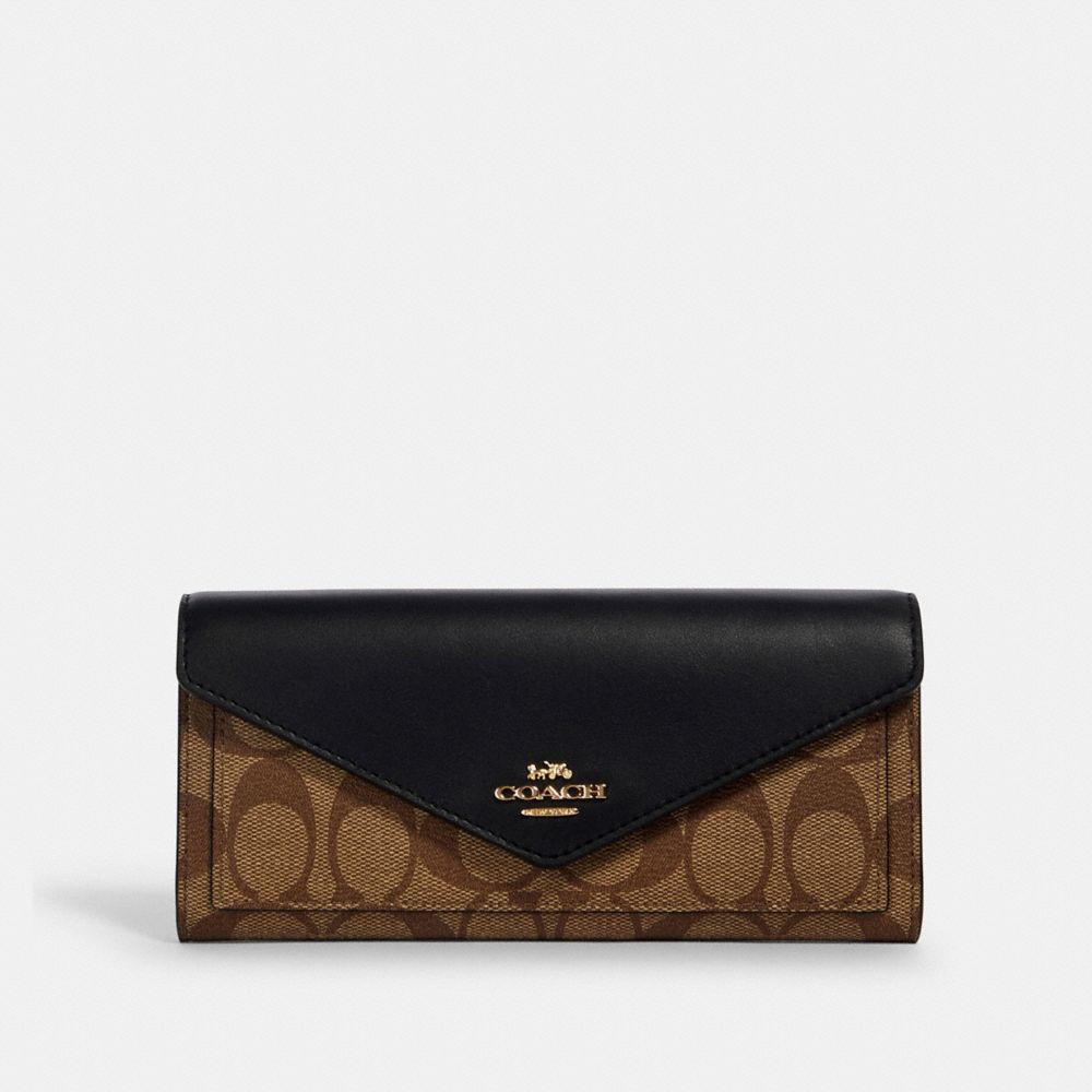 COACH® Outlet Slim Envelope Wallet In Signature Canvas