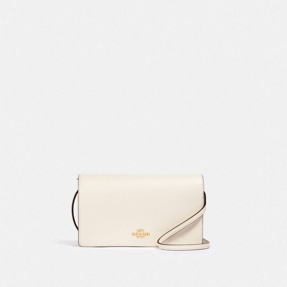 Coach Outlet Anna Foldover Crossbody Clutch In Signature Canvas