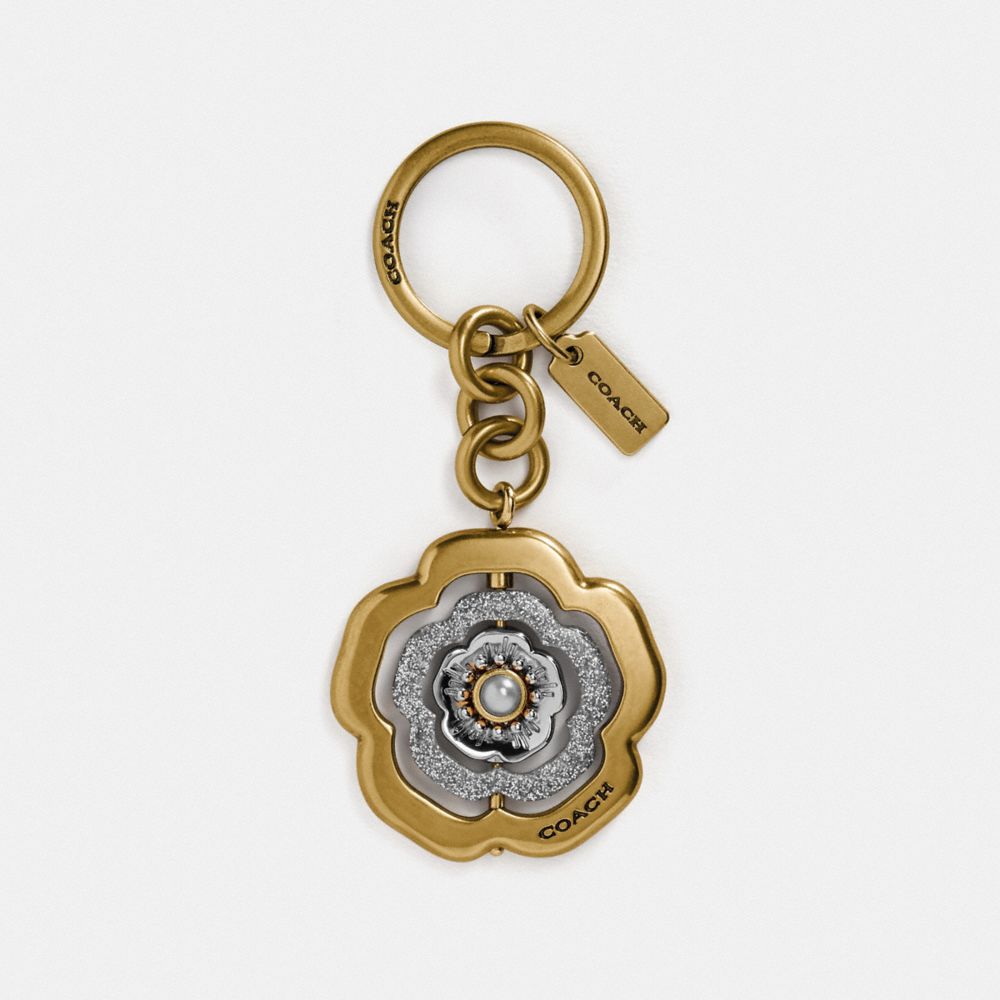 COACH® Spinning Tea Rose Bag Charm