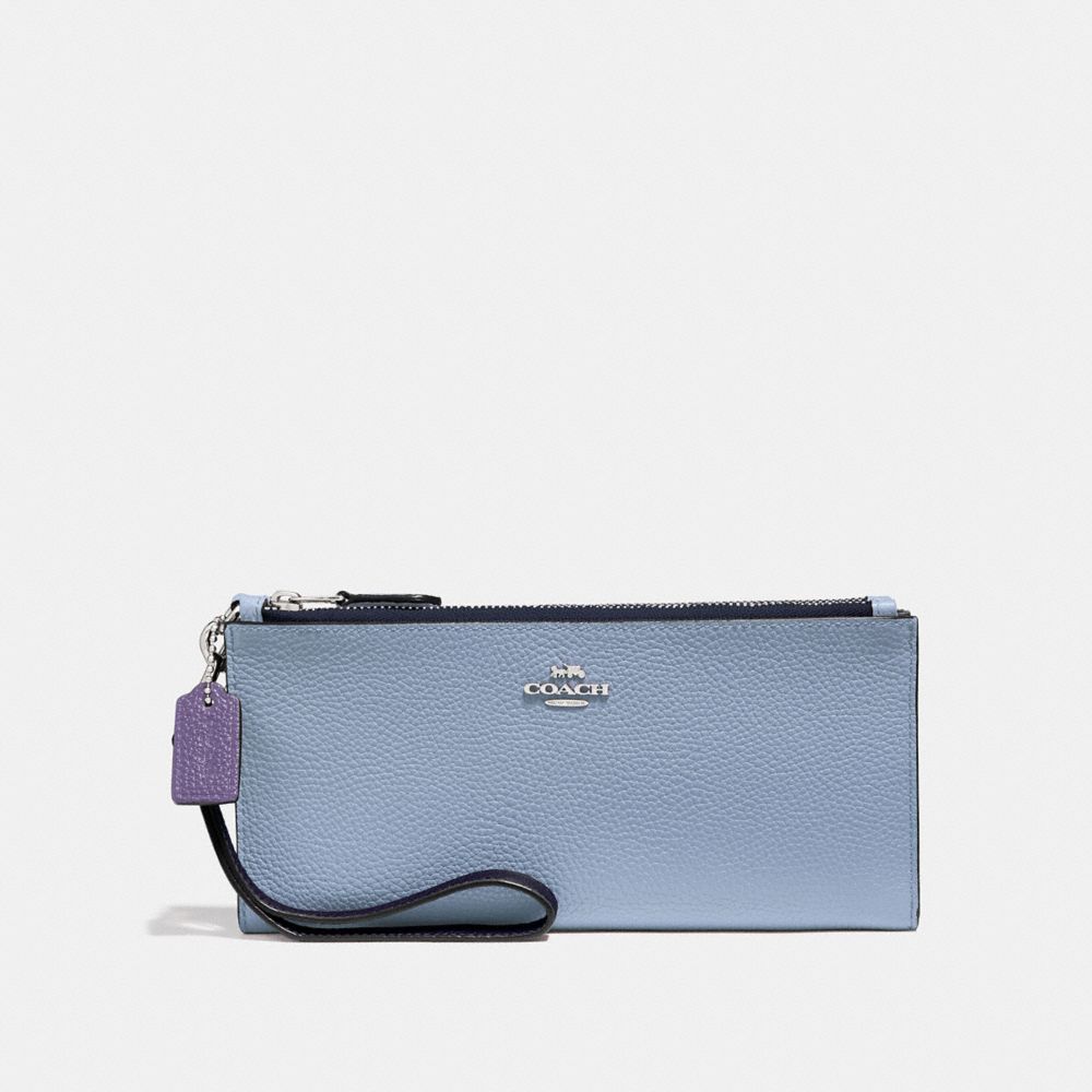 Double Zip Wallet In Colorblock COACH®