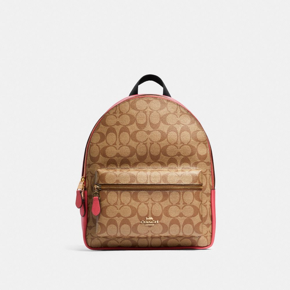 COACH® Outlet Medium Charlie Backpack In Signature Canvas