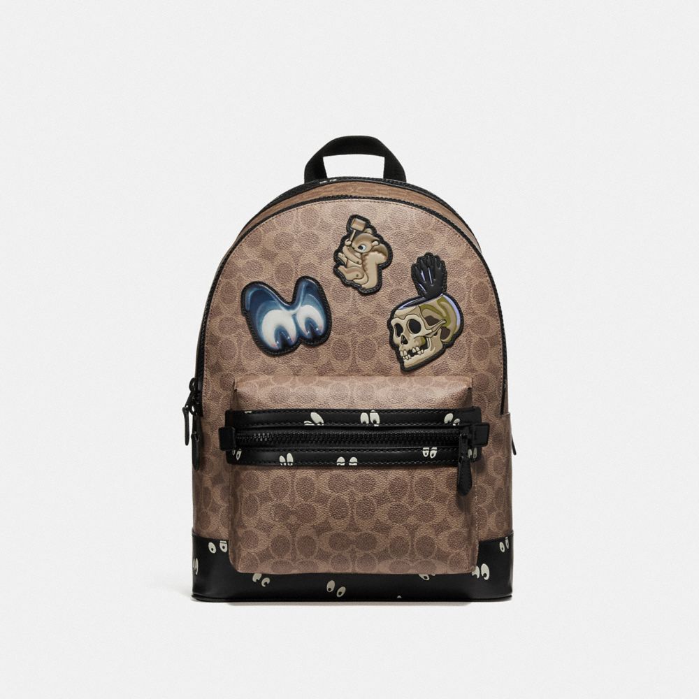 Disney X Coach Academy Backpack In Signature Patchwork COACH®