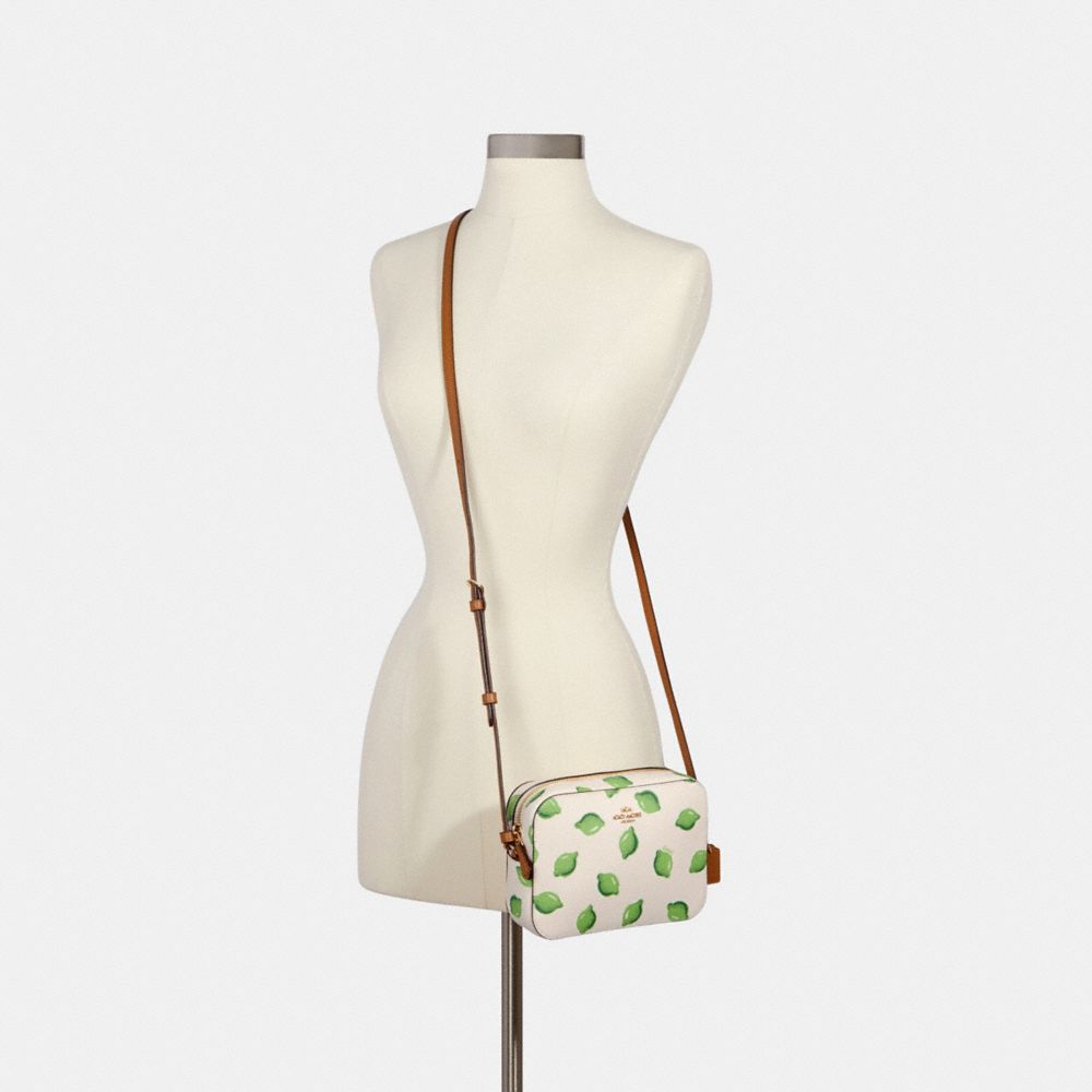 COACH® Outlet Mini Camera Bag With Lime Print