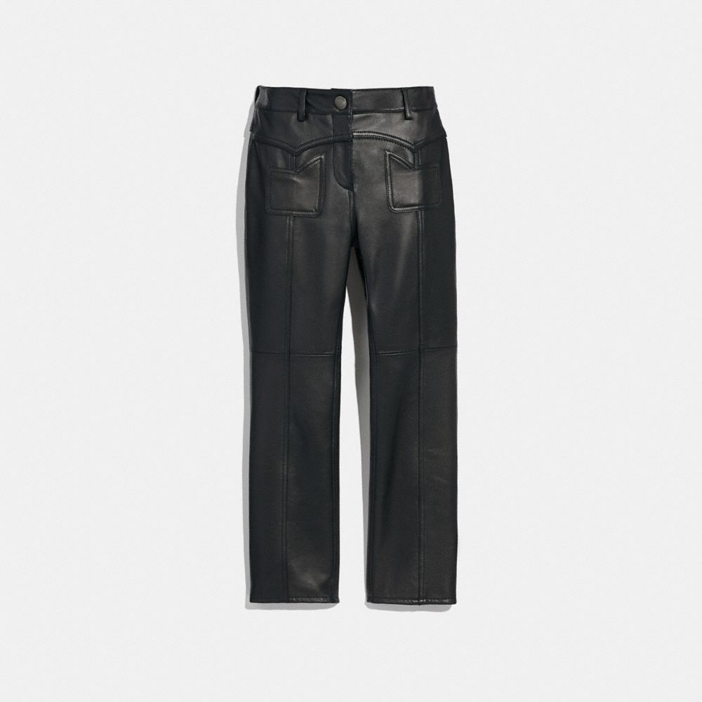 COACH® Leather Pants