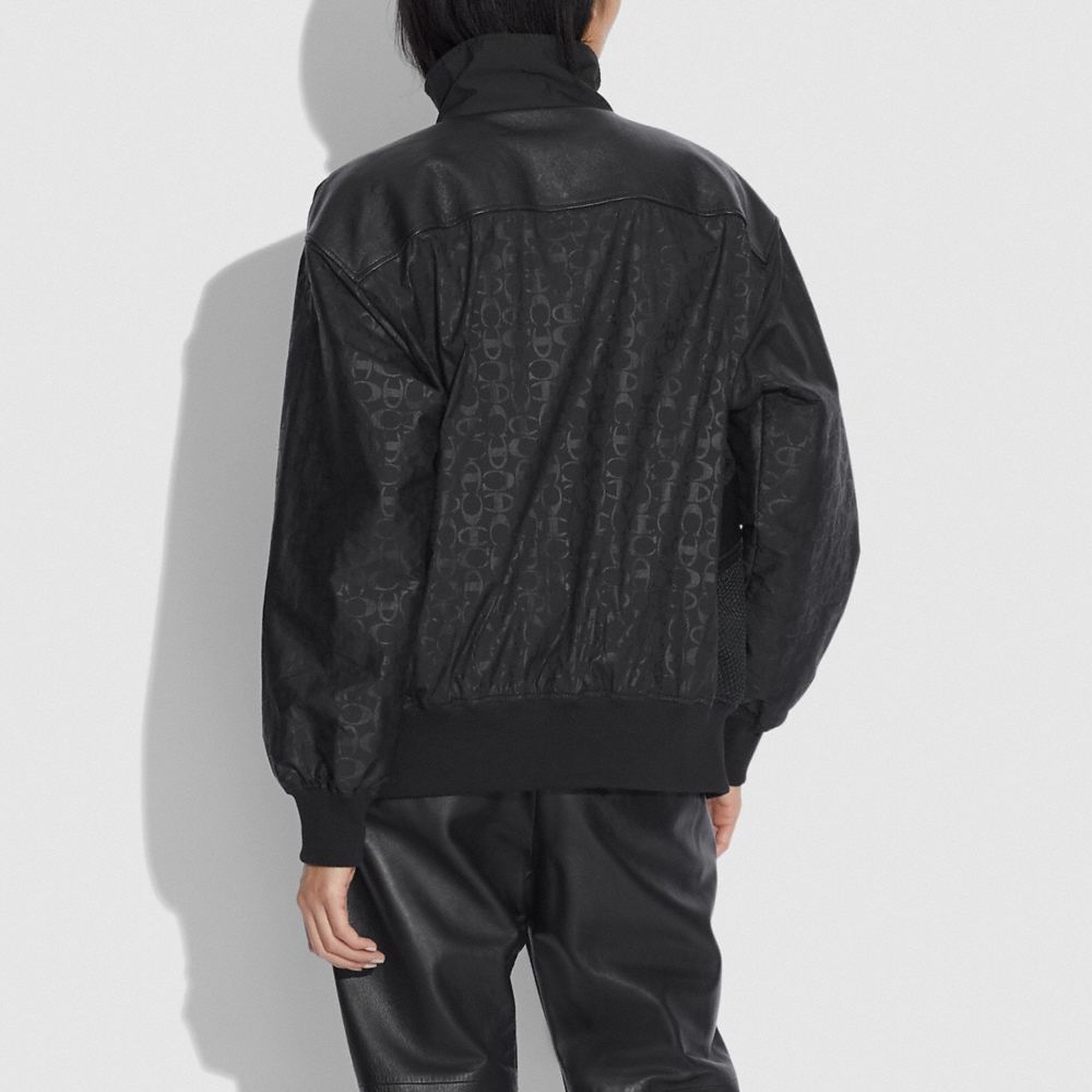 COACH®,Coach X Champion Oversized Nylon Windbreaker,,Scale View