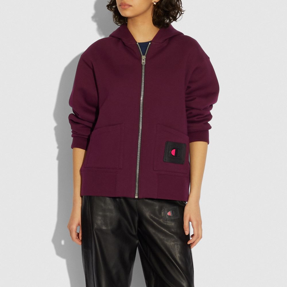 COACH® | Coach X Champion Super Fleece Zip Hoodie